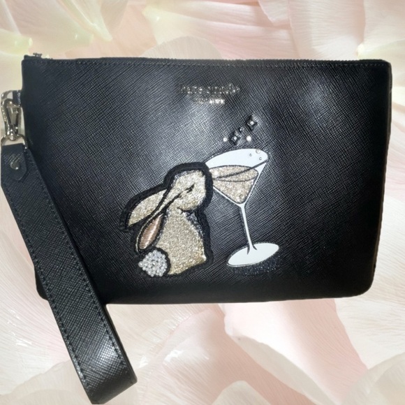 Kate Spade Bunbun Bunny Pouch Wristlet - Picture 1 of 5